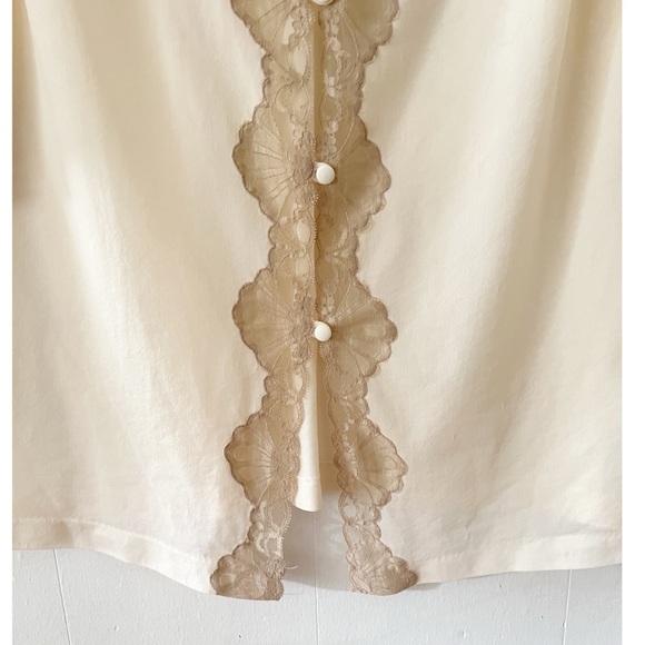 Emilio Pucci For Formfit Rogers Robe & Chemise Ivory Set Vintage Size Medium - Picture 9 of 16